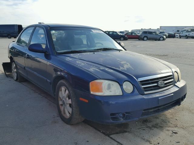 KNAGD128445271306 - 2004 KIA OPTIMA LX BLUE photo 1