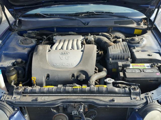 KNAGD128445271306 - 2004 KIA OPTIMA LX BLUE photo 7