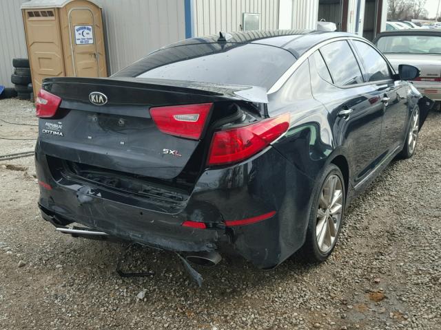 5XXGR4A64FG455634 - 2015 KIA OPTIMA SX BLACK photo 4