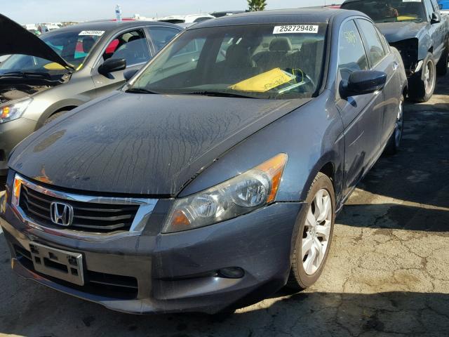 5KBCP3F81AB011889 - 2010 HONDA ACCORD EXL BLUE photo 2