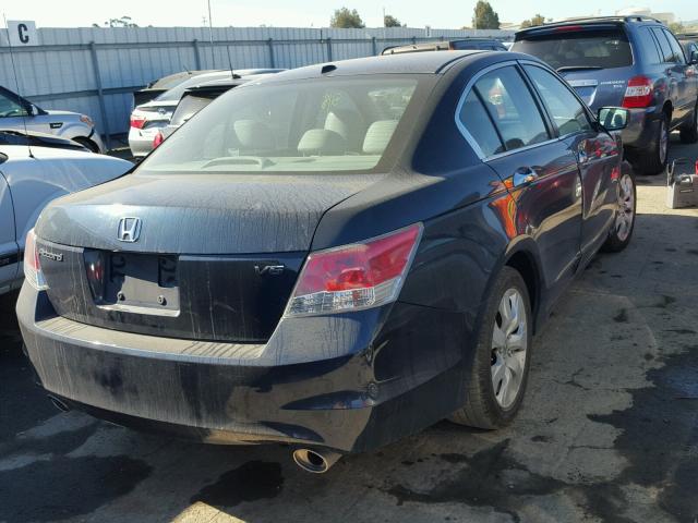 5KBCP3F81AB011889 - 2010 HONDA ACCORD EXL BLUE photo 4