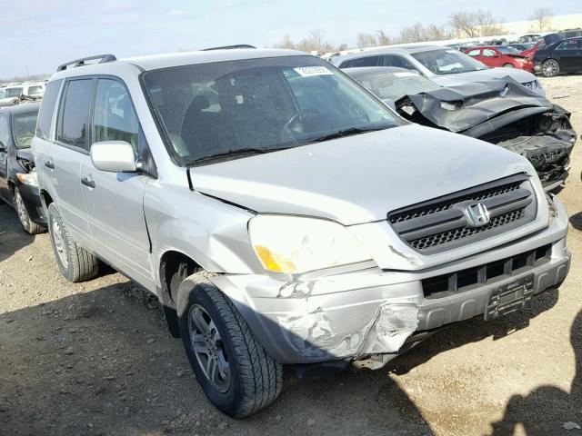 2HKYF18673H591113 - 2003 HONDA PILOT EXL SILVER photo 1