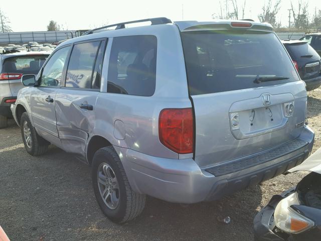 2HKYF18673H591113 - 2003 HONDA PILOT EXL SILVER photo 3