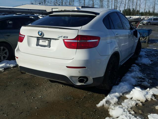 5UXFG43589L223322 - 2009 BMW X6 XDRIVE3 WHITE photo 4