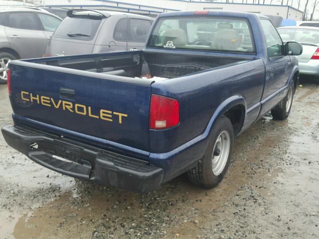 1GCCS145XYK258612 - 2000 CHEVROLET S TRUCK S1 BLUE photo 4