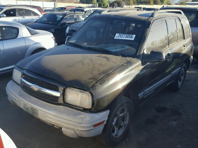 2CNBE13C1Y6933037 - 2000 CHEVROLET TRACKER BLACK photo 2