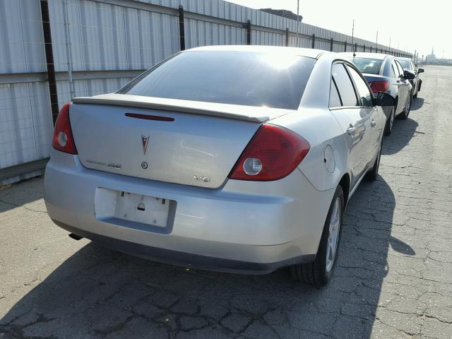 1G2ZG58N174221128 - 2007 PONTIAC G6 BASE SILVER photo 4