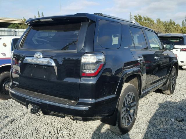 JTEBU5JR9G5337539 - 2016 TOYOTA 4RUNNER SR BLACK photo 4