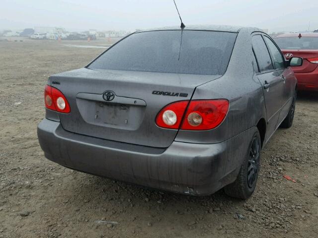 1NXBR32E85Z408220 - 2005 TOYOTA COROLLA CE GRAY photo 4