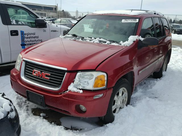 1GKDT13S842384507 - 2004 GMC ENVOY RED photo 2