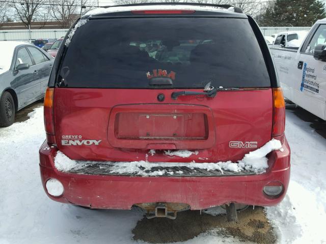 1GKDT13S842384507 - 2004 GMC ENVOY RED photo 9