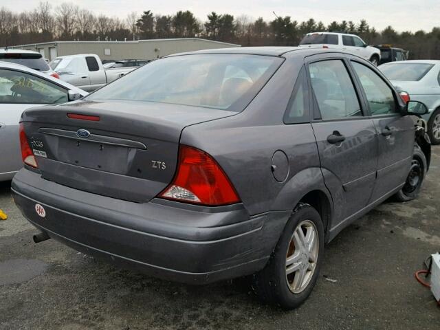 1FAFP38Z34W196244 - 2004 FORD FOCUS ZTS GRAY photo 4