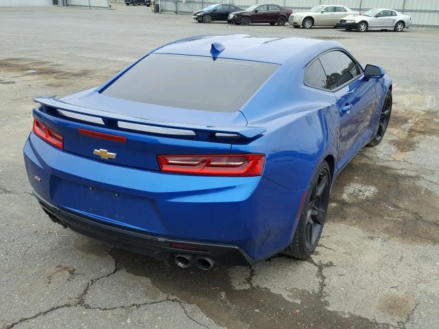 1G1FF1R78H0167449 - 2017 CHEVROLET CAMARO SS BLUE photo 4