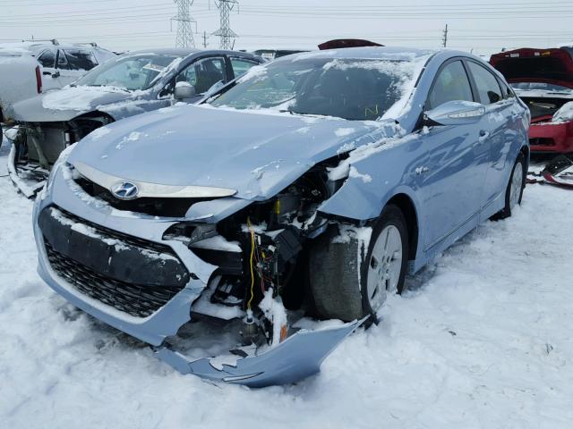 KMHEC4A45BA012000 - 2011 HYUNDAI SONATA HYB BLUE photo 2