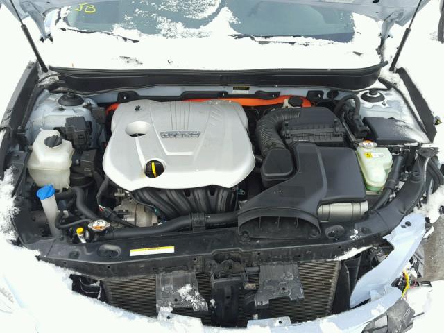 KMHEC4A45BA012000 - 2011 HYUNDAI SONATA HYB BLUE photo 7