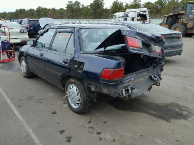 3FAPP13J3PR153265 - 1993 FORD ESCORT LX BLUE photo 3