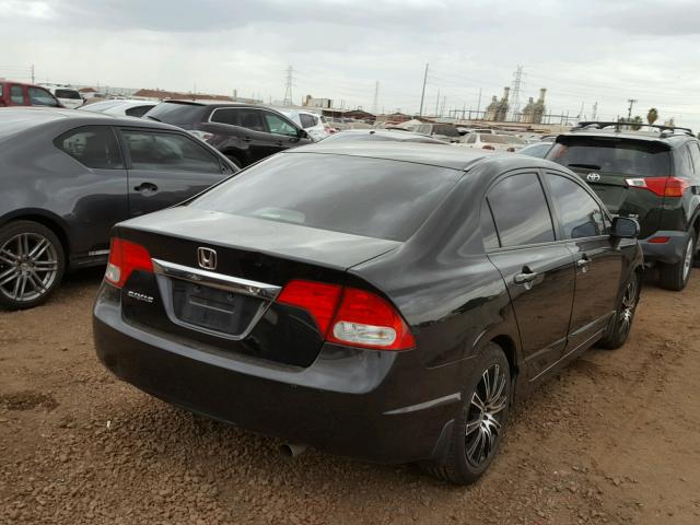 2HGFA1F57BH305835 - 2011 HONDA CIVIC LX BLACK photo 4