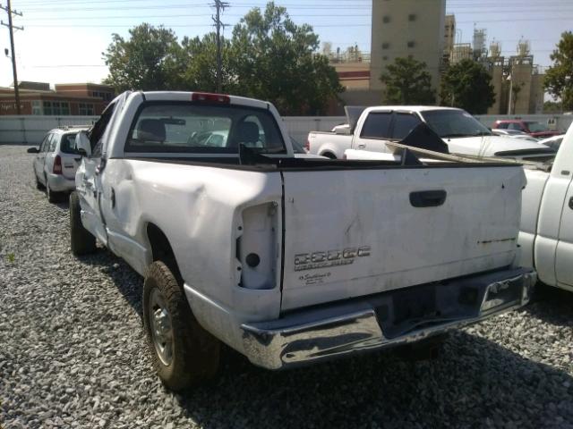 3D7KA26C04G262949 - 2004 DODGE RAM 2500 S WHITE photo 3