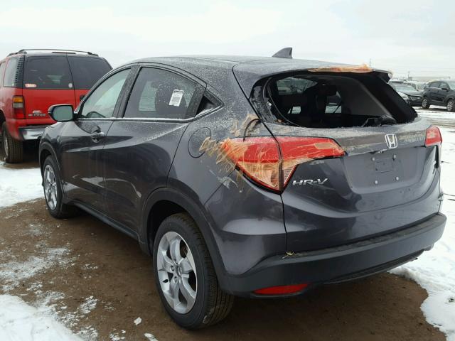 3CZRU6H50GM754340 - 2016 HONDA HR-V EX GRAY photo 3