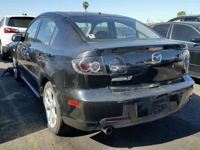 JM1BK323981108053 - 2008 MAZDA 3 S BLACK photo 3