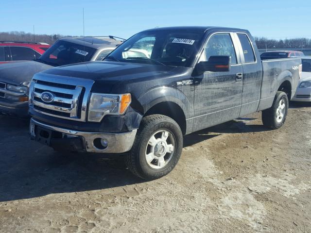 1FTFX1EV1AFC60955 - 2010 FORD F150 SUPER BLACK photo 2