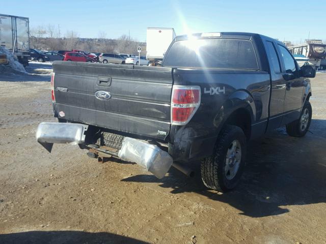 1FTFX1EV1AFC60955 - 2010 FORD F150 SUPER BLACK photo 4