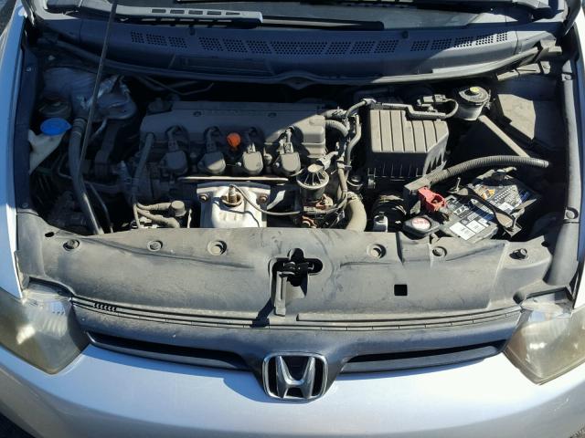 2HGFG12856H523535 - 2006 HONDA CIVIC EX ვერცხლისფერი ფოტო 7