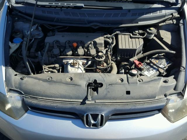 2HGFG12856H523535 - 2006 HONDA CIVIC EX SILVER photo 7