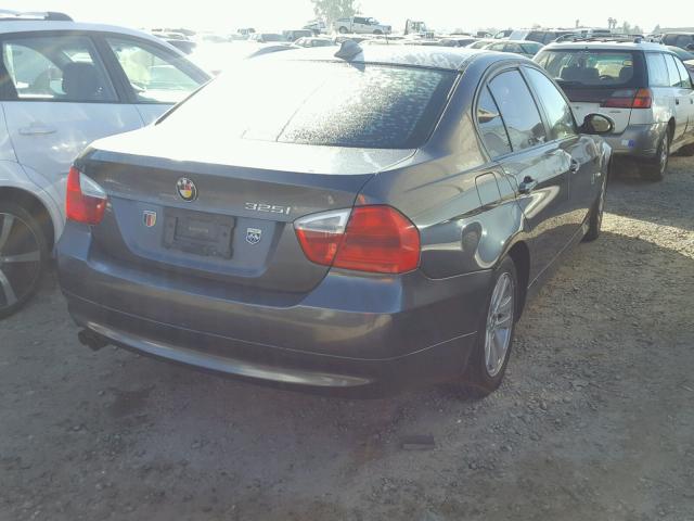 WBAVB13536PT04787 - 2006 BMW 325 I GRAY photo 4