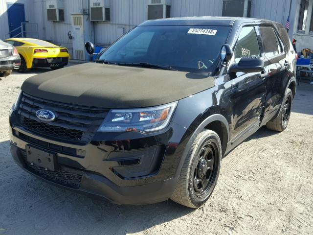 1FM5K8AR2GGB81434 - 2016 FORD EXPLORER P BLACK photo 2