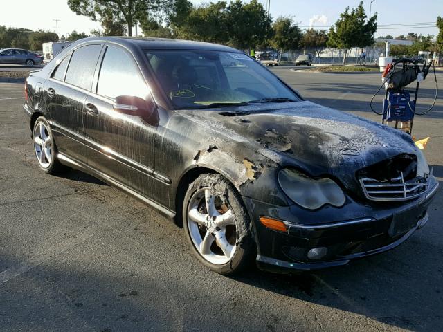 WDBRF40J45A823262 - 2005 MERCEDES-BENZ C 230K SPO BLACK photo 1