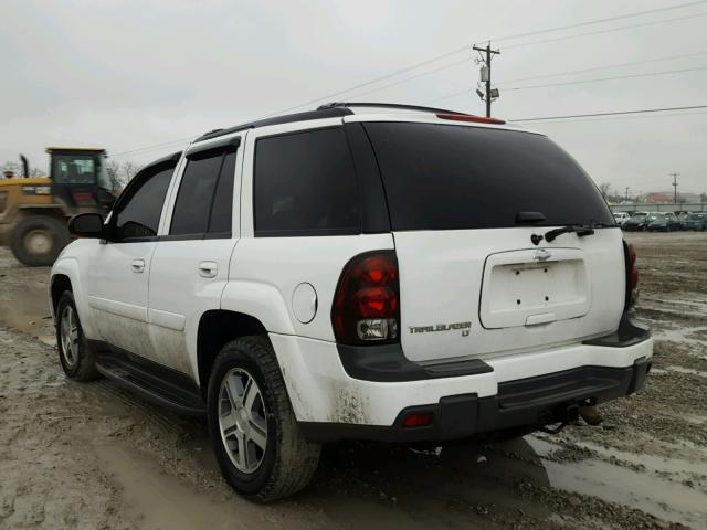 1GNDT13SX52359404 - 2005 CHEVROLET TRAILBLAZE WHITE photo 3