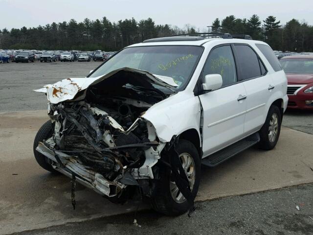 2HNYD18993H507991 - 2003 ACURA MDX TOURIN WHITE photo 2