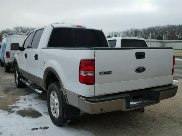 1FTPW14574KD52737 - 2004 FORD F150 SUPER WHITE photo 3