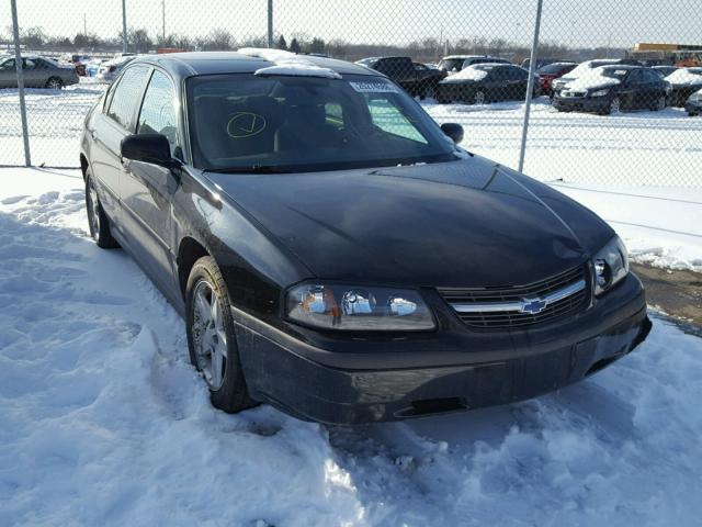 2G1WF52E849341262 - 2004 CHEVROLET IMPALA BLACK photo 1