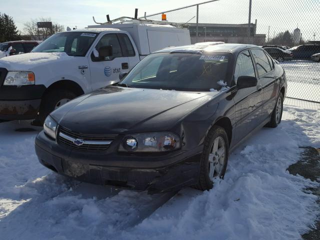 2G1WF52E849341262 - 2004 CHEVROLET IMPALA BLACK photo 2