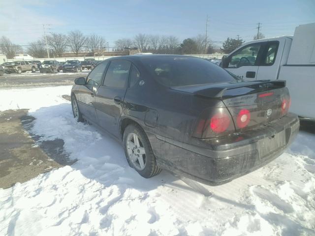 2G1WF52E849341262 - 2004 CHEVROLET IMPALA BLACK photo 3