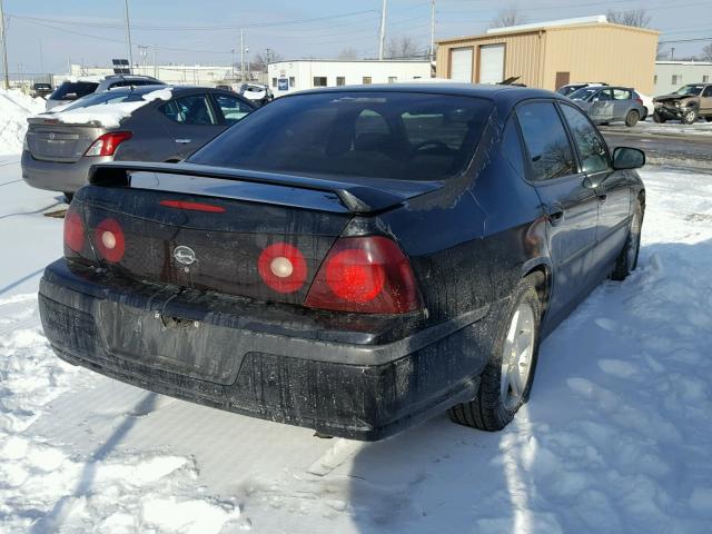 2G1WF52E849341262 - 2004 CHEVROLET IMPALA BLACK photo 4