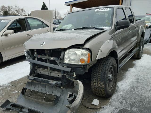 1N6ED27T54C462092 - 2004 NISSAN FRONTIER C GRAY photo 2