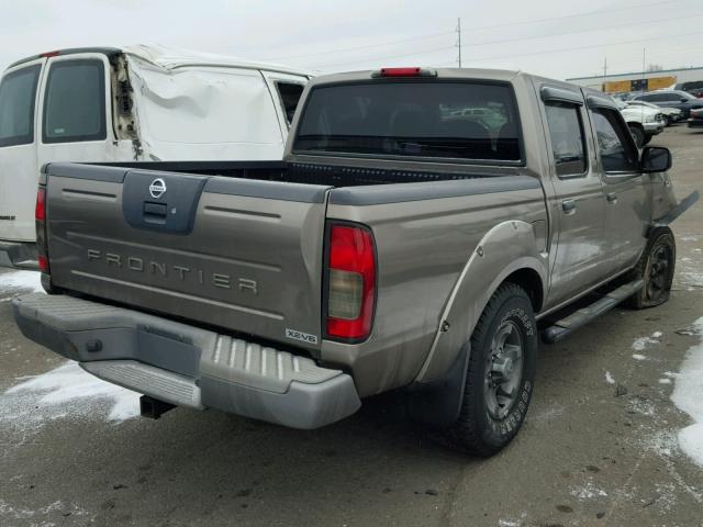 1N6ED27T54C462092 - 2004 NISSAN FRONTIER C GRAY photo 4