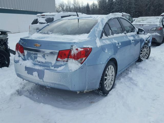 1G1PK5S95B7263623 - 2011 CHEVROLET CRUZE ECO BLUE photo 4