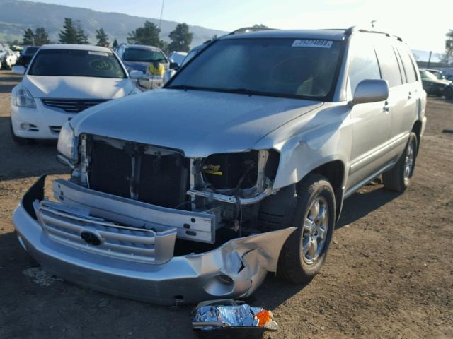 JTEGP21A040016133 - 2004 TOYOTA HIGHLANDER SILVER photo 2