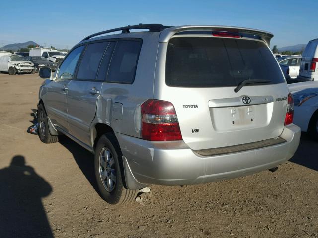 JTEGP21A040016133 - 2004 TOYOTA HIGHLANDER SILVER photo 3