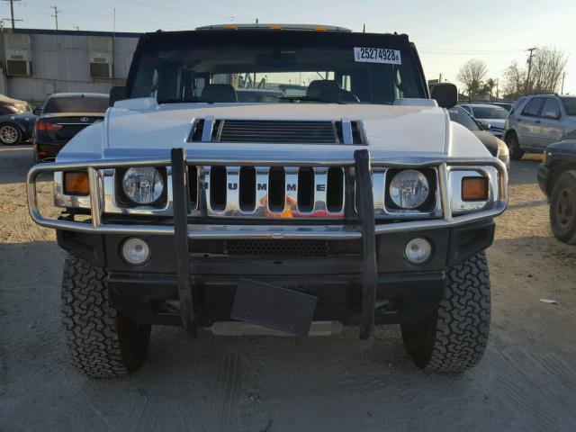 5GRGN22U15H101552 - 2005 HUMMER H2 SUT WHITE photo 10