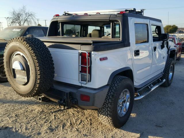 5GRGN22U15H101552 - 2005 HUMMER H2 SUT WHITE photo 4