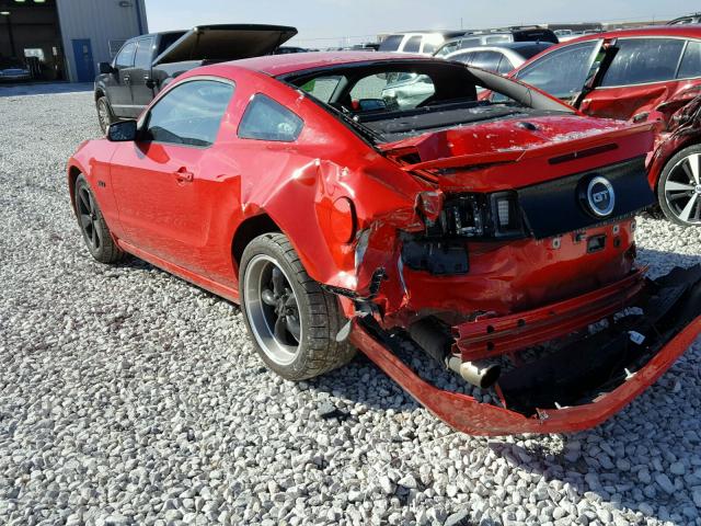 1ZVBP8CF7D5263269 - 2013 FORD MUSTANG GT RED photo 3