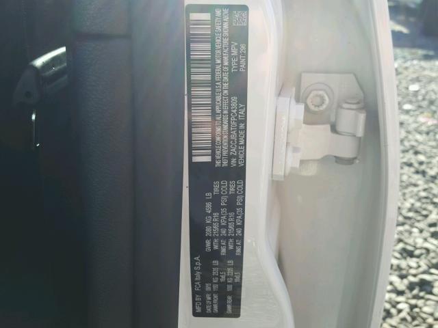 ZACCJBAT0FPC43809 - 2015 JEEP RENEGADE S 白色 照片 10