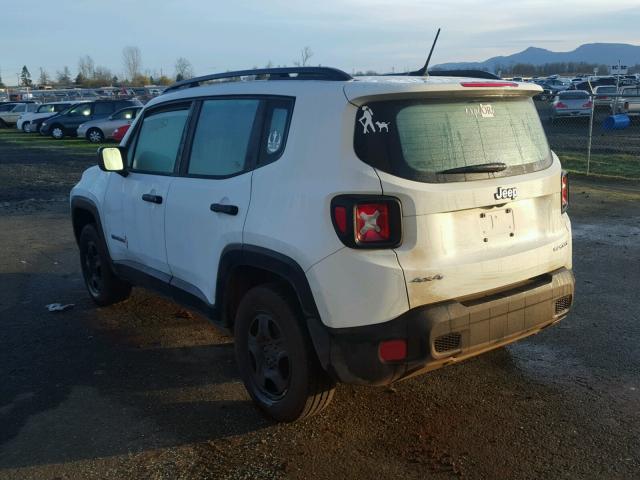 ZACCJBAT0FPC43809 - 2015 JEEP RENEGADE S 白色 照片 3