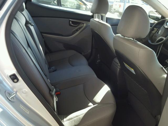 KMHDH4AEXDU849039 - 2013 HYUNDAI ELANTRA GL SILVER photo 6