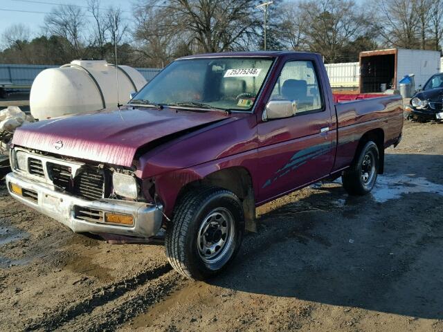 1N6SD11S2SC454834 - 1995 NISSAN TRUCK E/XE PURPLE photo 2